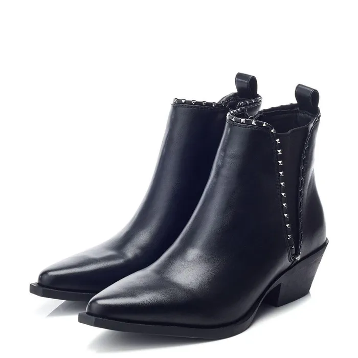Women Moda In Pelle Black Boots Perah Black Porvair