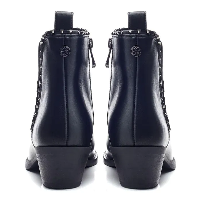 Women Moda In Pelle Black Boots Perah Black Porvair