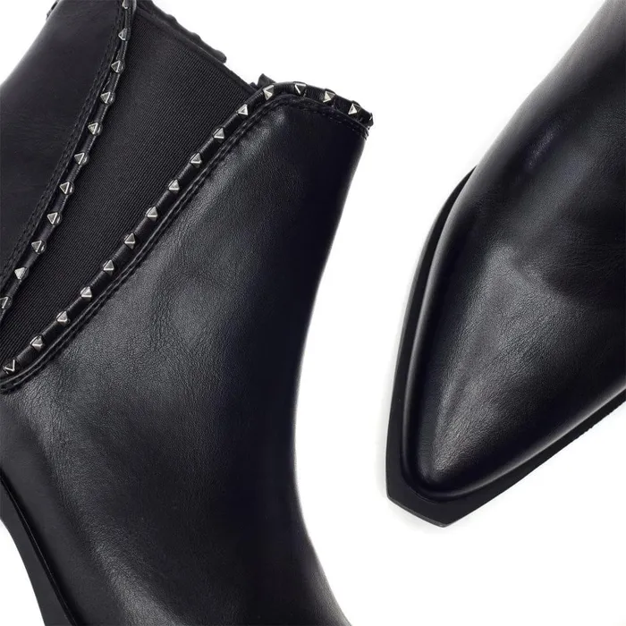 Women Moda In Pelle Black Boots Perah Black Porvair
