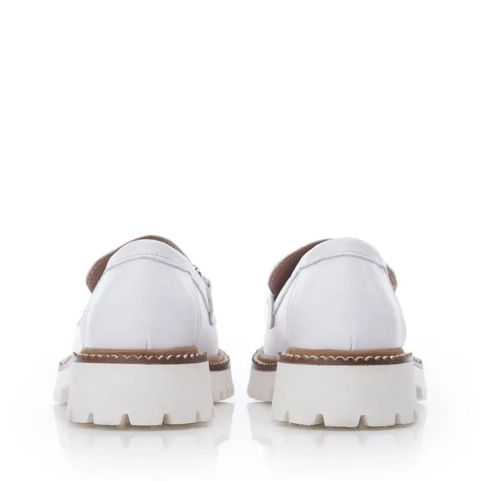 Women Moda In Pelle Brogues And Loafers Bsoleful BKeegan White Leather