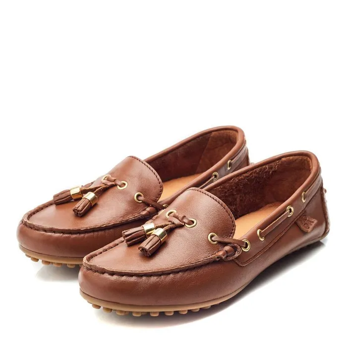 Women Moda In Pelle Casual Shoes Arienna Tan Leather