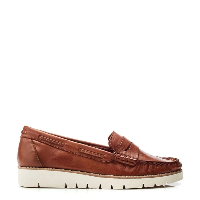 Women Moda In Pelle Casual Shoes Evenia Tan Leather
