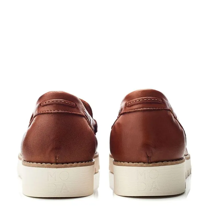 Women Moda In Pelle Casual Shoes Evenia Tan Leather
