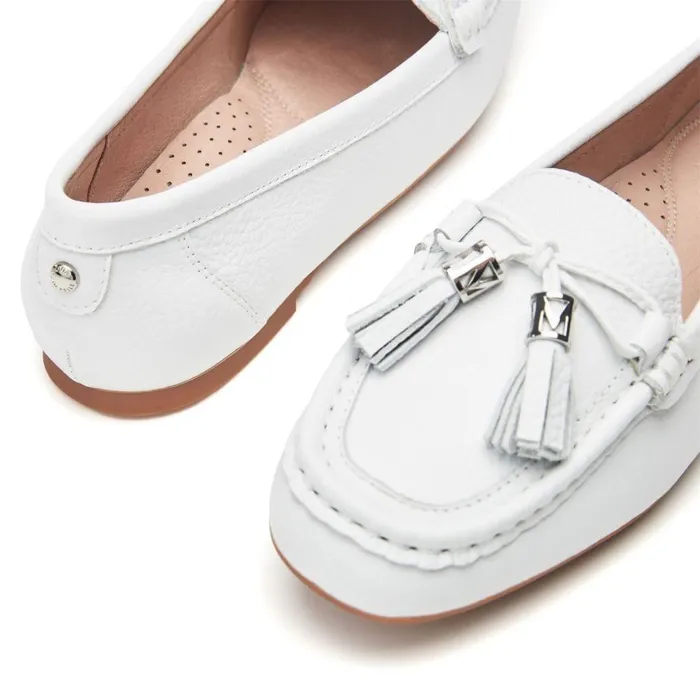 Women Moda In Pelle Casual Shoes Famina White Leather