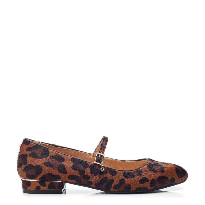Women Moda In Pelle Casual Shoes Florentin Dark Leopard Print Pony