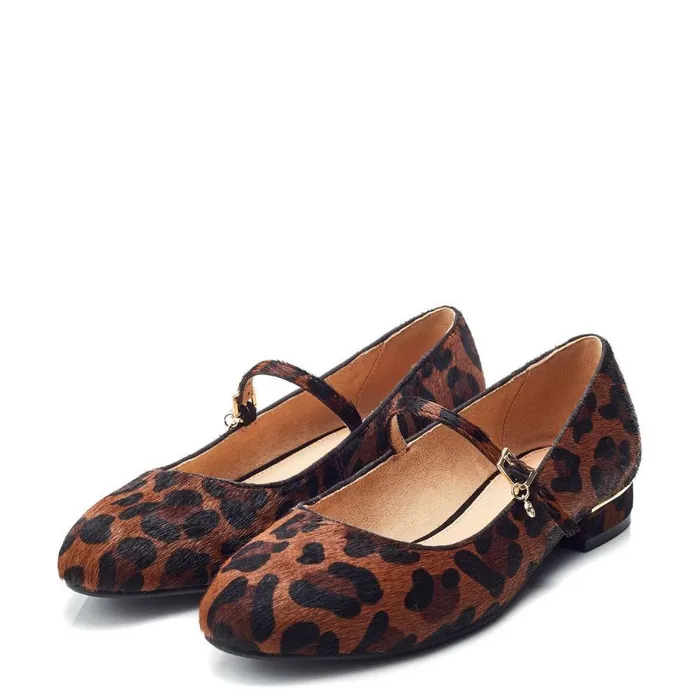 Women Moda In Pelle Casual Shoes Florentin Dark Leopard Print Pony