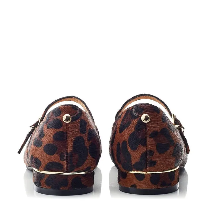 Women Moda In Pelle Casual Shoes Florentin Dark Leopard Print Pony