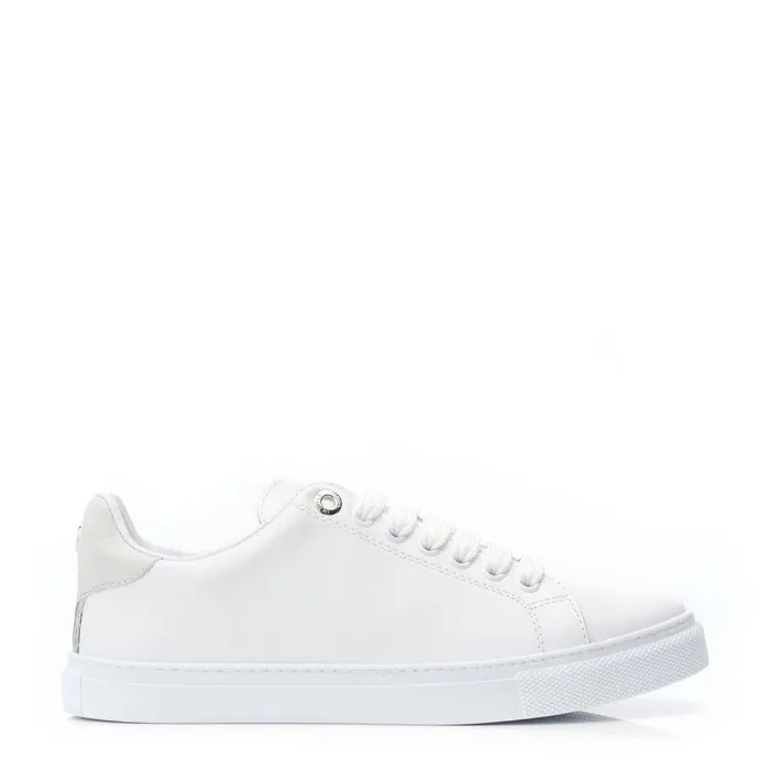 Women Moda In Pelle Casual Trainers Ariia White Leather