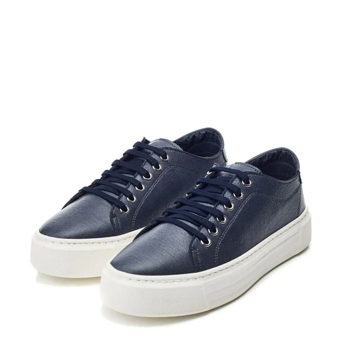 Women Moda In Pelle Casual Trainers Bsoleful BFlyer Navy NA