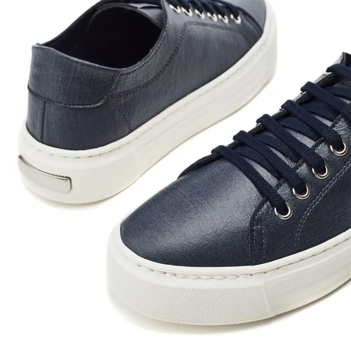Women Moda In Pelle Casual Trainers Bsoleful BFlyer Navy NA
