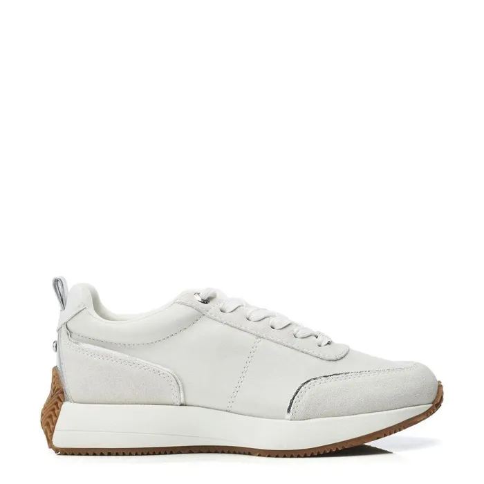 Women Moda In Pelle Chunky Trainers Athenea White Leather