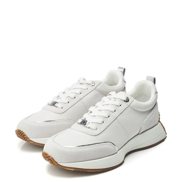 Women Moda In Pelle Chunky Trainers Athenea White Leather