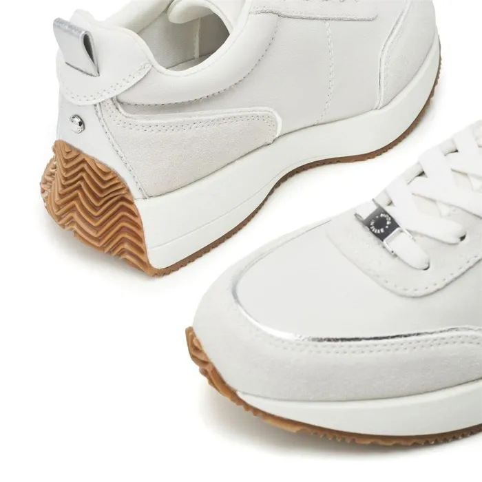 Women Moda In Pelle Chunky Trainers Athenea White Leather