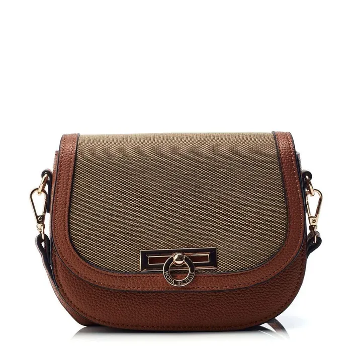 Women Moda In Pelle Crossbody Bags Summer Bag Tan Porvair