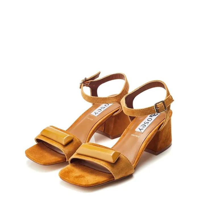 Women Moda In Pelle Heeled Sandals Bsoleful BSurrey Tan Suede