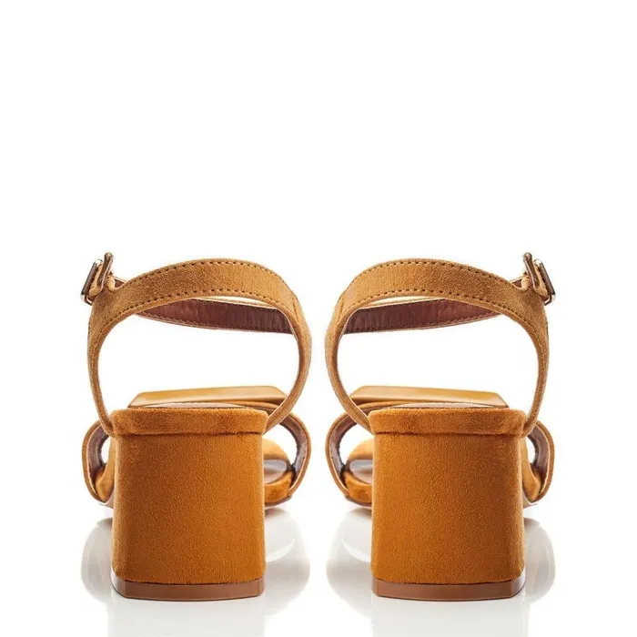 Women Moda In Pelle Heeled Sandals Bsoleful BSurrey Tan Suede