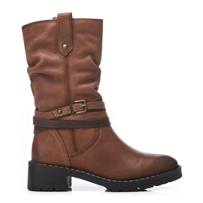 Women Moda In Pelle MidCalf Boots Beckette Tan Nubuck