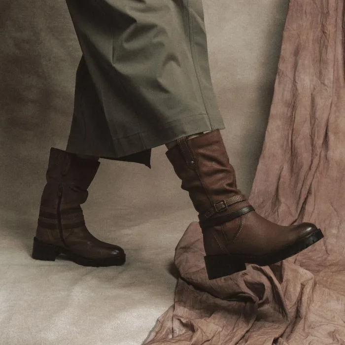 Women Moda In Pelle MidCalf Boots Beckette Tan Nubuck