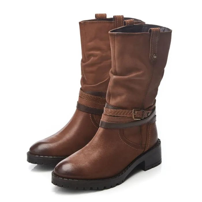 Women Moda In Pelle MidCalf Boots Beckette Tan Nubuck