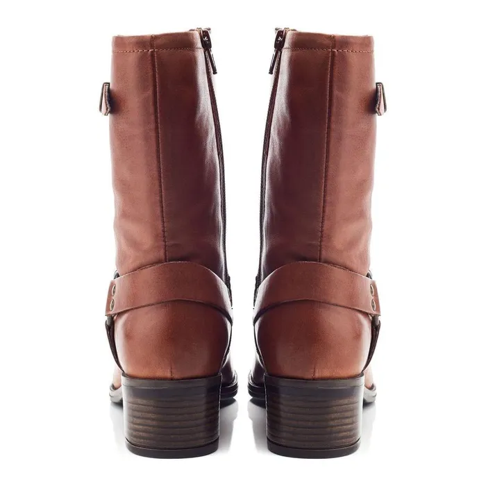 Women Moda In Pelle MidCalf Boots Ormie Tan Leather