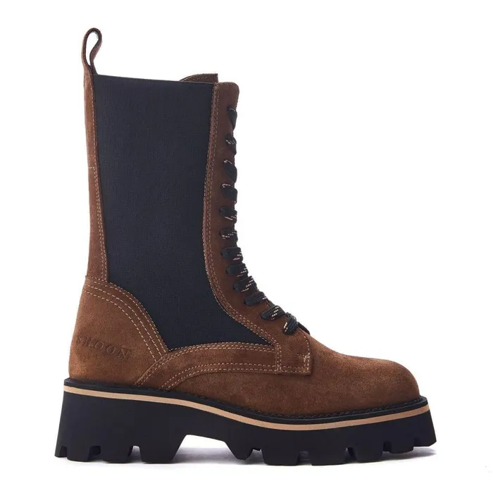 Women Moda In Pelle MidCalf Boots Shoon Sh Ackridge Tan Suede