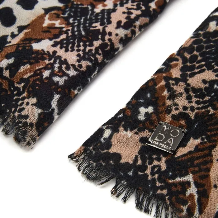Women Moda In Pelle Scarves Elsiescarf Fuschia Textile