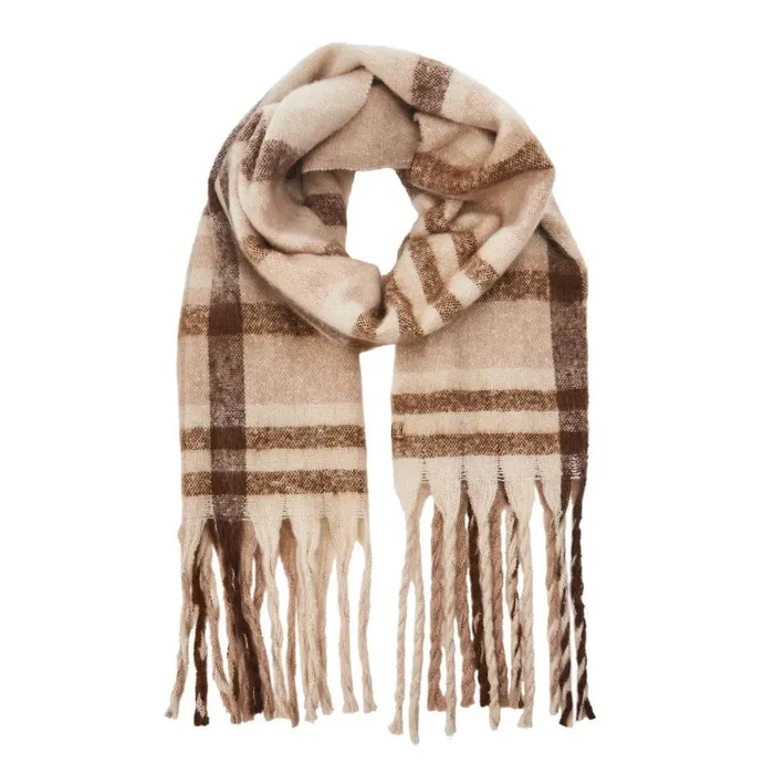 Women Moda In Pelle Scarves Nevescarf Natural Textile