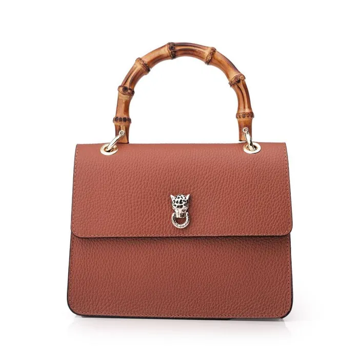 Women Moda In Pelle Shoulder Bags Larch Bag Tan Leather