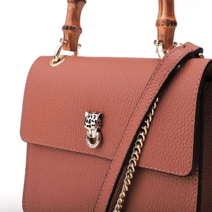 Women Moda In Pelle Shoulder Bags Larch Bag Tan Leather
