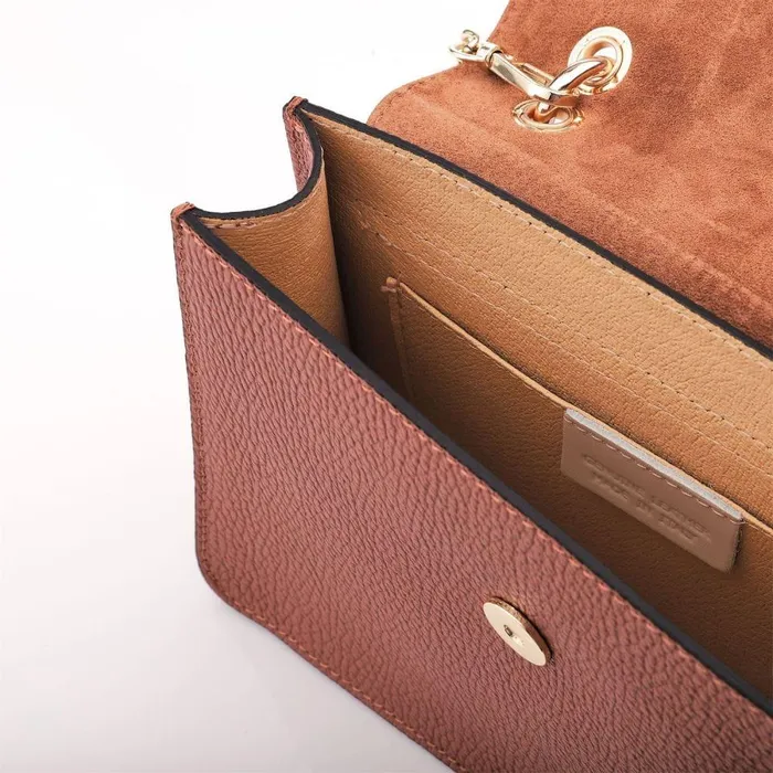 Women Moda In Pelle Shoulder Bags Larch Bag Tan Leather