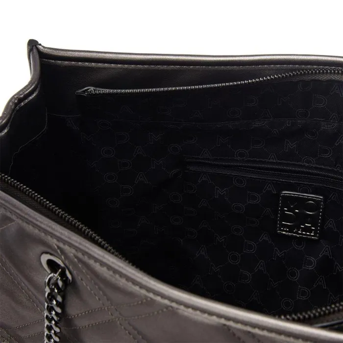 Women Moda In Pelle Tote Bags Becca Bag Pewter Porvair