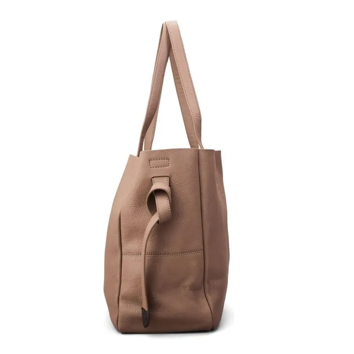 Women Moda In Pelle Tote Bags Indiana Bag Taupe Leather