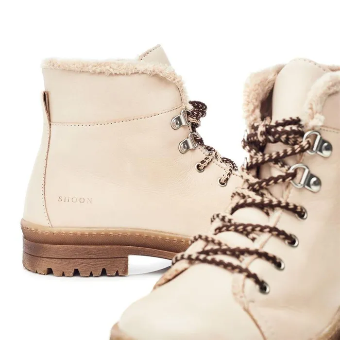 Women Moda In Pelle White Boots Shoon Sh Onella Off White Leather
