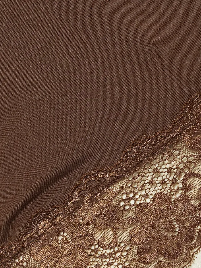 Women Modal Lace Vest Ganache Jigsaw Shirts and Tops