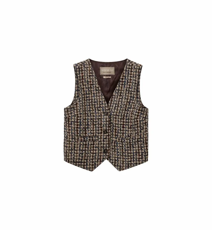 Women MOS MOSH MMFaye Elice Vest Rain Drum Waistcoats