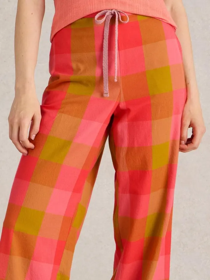 Women Nina Organic Check PJ Bottom Pink Multi White Stuff Nightwear Women Nina Organic Check PJ Bottom Pink Multi White Stuff Nightwear