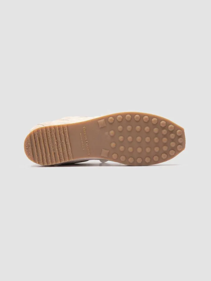 Women Officine Creative Footwear AWAY 101 Beige Suede Low Top Sneakers Women Officine Creative Footwear AWAY 101 Beige Suede Low Top Sneakers