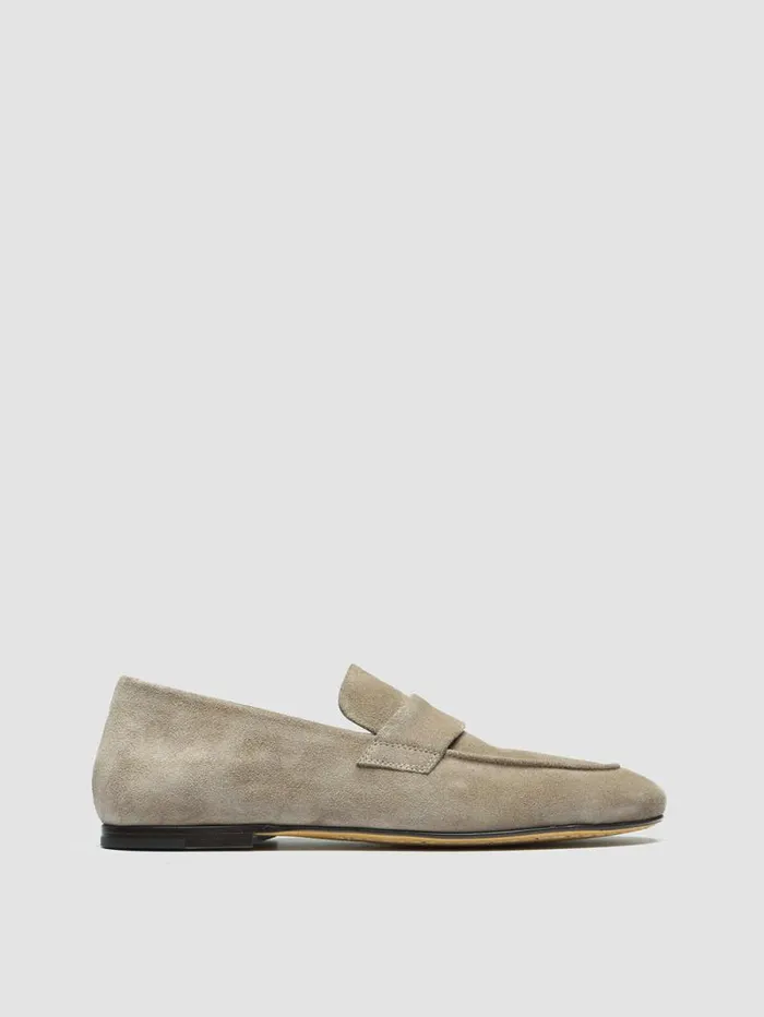 Women Officine Creative Footwear BLAIR 001 Taupe Suede Loafers