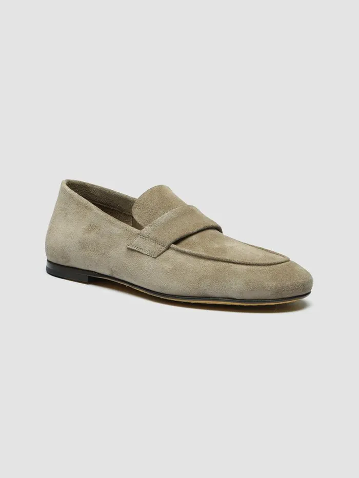 Women Officine Creative Footwear BLAIR 001 Taupe Suede Loafers Women Officine Creative Footwear BLAIR 001 Taupe Suede Loafers