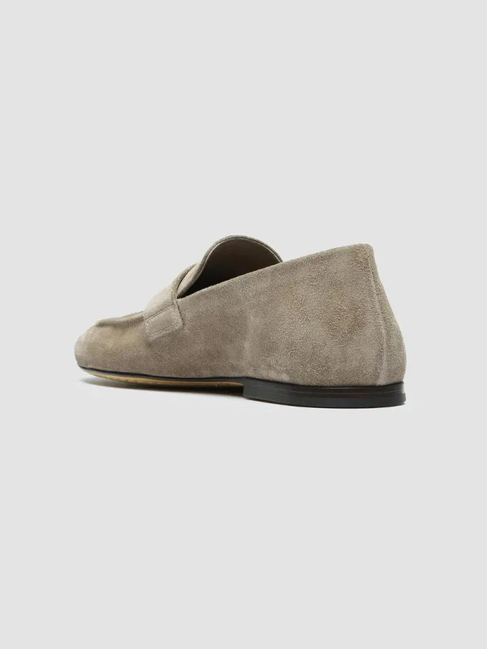 Women Officine Creative Footwear BLAIR 001 Taupe Suede Loafers Women Officine Creative Footwear BLAIR 001 Taupe Suede Loafers