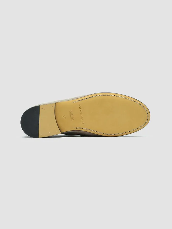 Women Officine Creative Footwear BLAIR 001 Taupe Suede Loafers Women Officine Creative Footwear BLAIR 001 Taupe Suede Loafers
