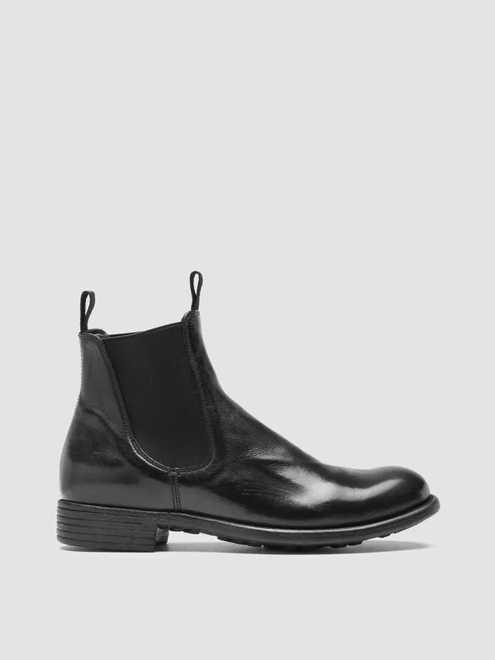 Women Officine Creative Footwear CALIXTE 004 Black Leather Chelsea Boots
