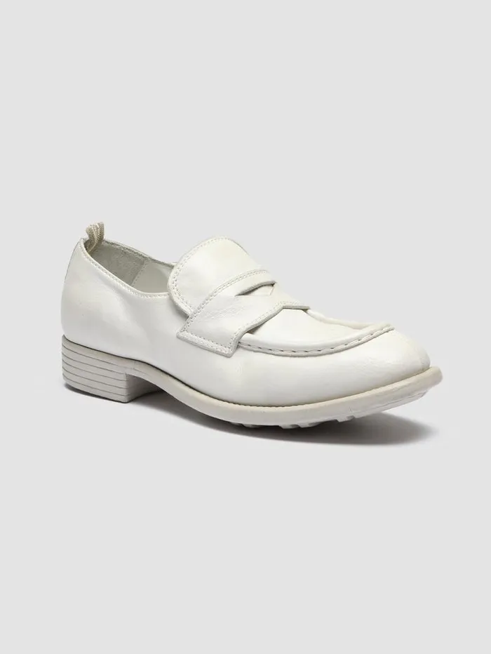 Women Officine Creative Footwear CALIXTE 020 White Leather Mocs Loafers Women Officine Creative Footwear CALIXTE 020 White Leather Mocs Loafers