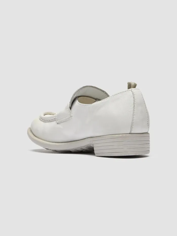 Women Officine Creative Footwear CALIXTE 020 White Leather Mocs Loafers Women Officine Creative Footwear CALIXTE 020 White Leather Mocs Loafers