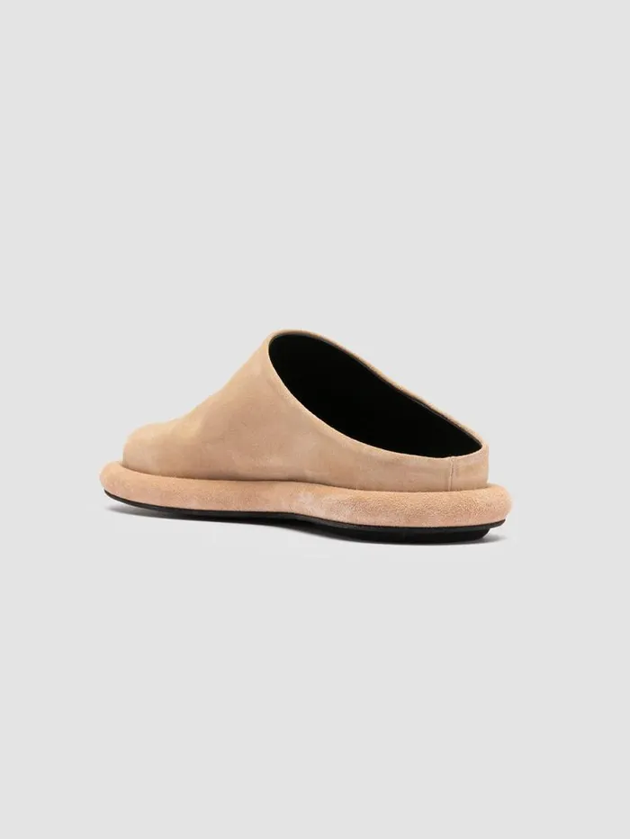 Women Officine Creative Footwear ESTENS 107 Beige Suede Mule Sandals Women Officine Creative Footwear ESTENS 107 Beige Suede Mule Sandals
