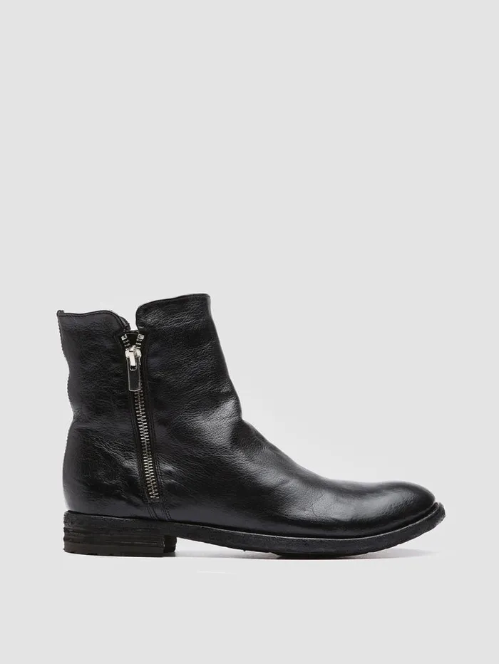 Women Officine Creative Footwear LEXIKON 097 Black Leather Booties