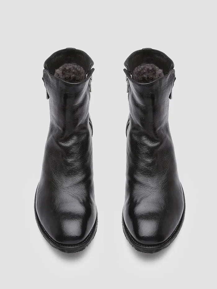 Women Officine Creative Footwear LEXIKON 097 Black Leather Booties Women Officine Creative Footwear LEXIKON 097 Black Leather Booties
