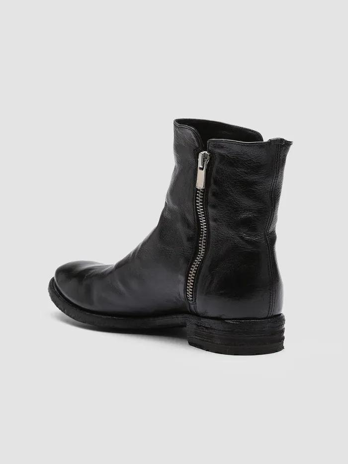 Women Officine Creative Footwear LEXIKON 097 Black Leather Booties Women Officine Creative Footwear LEXIKON 097 Black Leather Booties