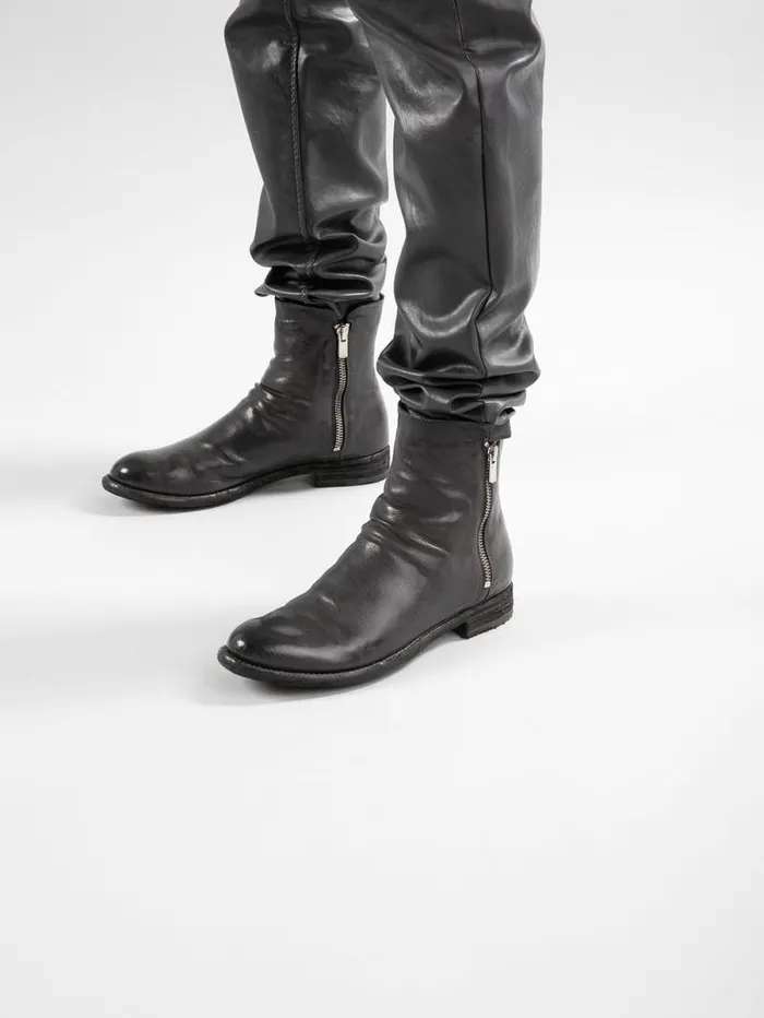 Women Officine Creative Footwear LEXIKON 097 Black Leather Booties Women Officine Creative Footwear LEXIKON 097 Black Leather Booties