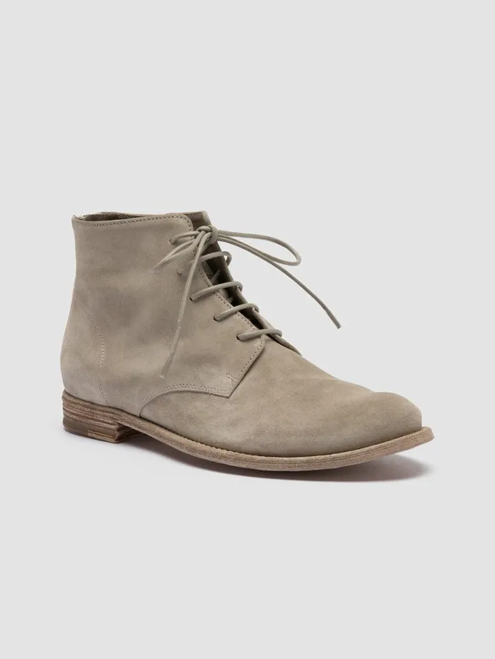 Women Officine Creative Footwear LEXIKON 539 Gray Suede Laceup Boots Women Officine Creative Footwear LEXIKON 539 Gray Suede Laceup Boots